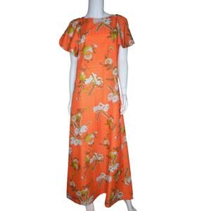 Altogether Hawaii Mark Christopher Vintage Hawaiian Aloha Dress 10 Tropical 70s